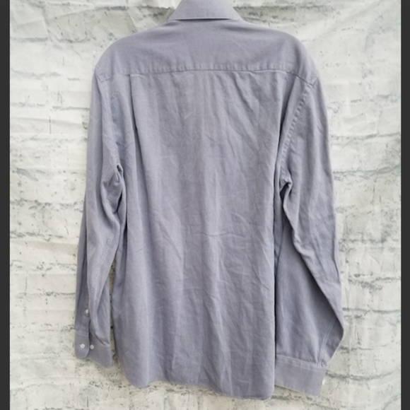 Men's designer Armani collezioni Button Up down Shirt sz Large long sleeve - Picture 2 of 6